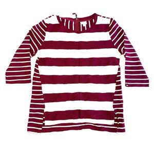 QUICK LIST! Maroon striped sweater